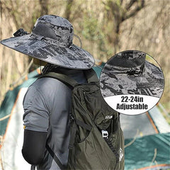 Solar & USB Powered Fan Outdoor Fishing Hat Sunscreen Sun Hat with Dual Fan New